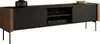 A modern TV lowboard with two doors and open shelving. Náhled obrázku produktu