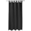 Verdunklungsvorhang 245x140 cm Schlaufe Schwarz Vorhang Produktbild-Vorschau 1