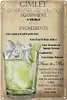 Blechschild Alkohol 20x30cm Gimlet Equipment ingredients Produktbild-Vorschau 2