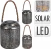 Home Elements Solární kovová lucerna, jemný vzor Množství: Náhled obrázku produktu 7