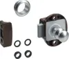 Möbelschloss Push Lock Mini Komplettset braun silber Produktbild-Vorschau 1