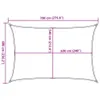 Design Sonnensegel 160 g/m² Taupe 6x7 m HDPE, Markisen 2024 Produktbild-Vorschau 10