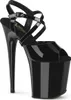 FLAMINGO-824 Damen Sandale von Pleaser, Schwarz Glanz , EU Produktbild-Vorschau 1