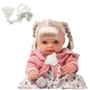 Babypop, meisje, jurk, trui, fopspeen, geluiden Productafbeelding-voorbeeld 2