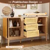 Mueble aparador STILVORA, estilo ratán, con puertas Vista previa de la imagen del producto 9