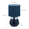 Lampe de chevet Relaxdays Touch, douille E14, lumière Voir les images du produit 4