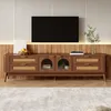 TV komoda Merax s LED osvetlením a sklenenými dvierkami, Náhľad obrázku produktu 4