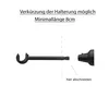 MDEKOR Wandträger Deckenträger 1-läufig Schwarz Matt R Produktbild-Vorschau 9
