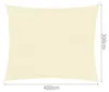 GARDLOV 23144 Sonnensegel 4x3 m beige Produktbild-Vorschau 3