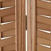 Homestyle4u Screen room divider dřevo příroda hnědá 3-dílný Náhled obrázku produktu 6