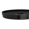 Close-up view of a black circular charcoal filter. Produktbild-Vorschau