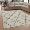Tapis de salon lavable, motif géométrique scandinave, Voir les images du produit 2