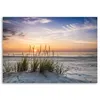 Leinwandbild sonnenuntergang am strand 100x70 cm Feeby lila Produktbild-Vorschau 3