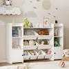 BEALIFE Kinderregal mit Schubladen 140x30x90 cm | Produktbild-Vorschau 8