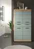 Bad Midischrank "Shawn" in Salbei und Eiche, Badschrank Produktbild-Vorschau 9