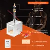 A diagram showing a portable propane forge and its components, with a man in the background. Anteprima dell’immagine prodotto