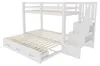 Etagenbett 90x200cm mit Ausziehbett 90/180x190cm, Holzbett Produktbild-Vorschau 16