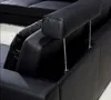 Ledersofa Designer Sofa U Form Wohnlandschaft Couch Polster Produktbild-Vorschau 6