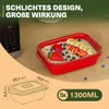 Boîte à lunch Viwares 1300 ml – Lot de 5 boîtes Voir les images du produit 7