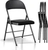 Klappstühle 4er Set, Klappstuhl Gepolstert, bis 204 kg Produktbild-Vorschau 1