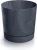 Kvetináč TUBO P BETON-EFFEKT 10,8 cm - Farba: antracitová Náhľad obrázku produktu 1