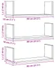 vidaXL Wandregale 3 Stk. Weiß 80x18x18 cm Holzwerkstoff Produktbild-Vorschau 7