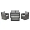 SVITA ROMA Polyrattan Lounge Rattan Garten Möbel Set mit Produktbild-Vorschau 1