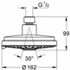 GROHE Rainshower Cosmopolitan 160, Chrom, 1 Stück(e) Produktbild-Vorschau 5