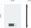 EMOS Küchenwaage aus Hartglas, Digitalwaage mit LCD Produktbild-Vorschau 10