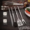 Recalma 18-teiliges BBQ Grillbesteck Set aus Edelstahl mit Produktbild-Vorschau 8