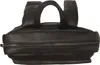 The top view of a black backpack with two zippers. Produktbild-Vorschau