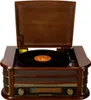 Denver MCR-50MK2 Retro drevený gramofón s rádiom CD kazetou Náhľad obrázku produktu 6