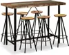 7-TLG. Bar-Set aus massivem Altholz im Industrie-Look mit Produktbild-Vorschau 1