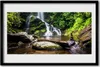 Bild 60x40 MDF-Rahmen Wandkunst Forest Stream Wasserfall Produktbild-Vorschau 1