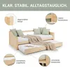 Holzbett 90x200 cm mit 2 Matratzen Tagesbett Ausziehbett Náhled obrázku produktu 17