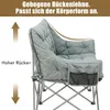 Doppel-Campingstuhl · Klapp-Outdoor-Loveseat · 6 cm dickes Produktbild-Vorschau 4