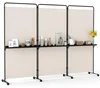 COSTWAY Roomdivider met wielen, inklapbare scheidingswand, Productafbeelding-voorbeeld 1