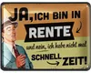 LANOLU Retro Blechschild Ruhestand, Geschenk zum Produktbild-Vorschau 1