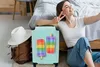MuchoWow® Koffer Handgepäck Trolley Rollkoffer Kleine Produktbild-Vorschau 2