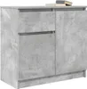 vidaXL Sideboard mit Schublade Betongrau 71x35x65 cm Produktbild-Vorschau 4