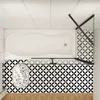 90x70x140cm Badewannenaufsatz Schwarz 2-teilig für Produktbild-Vorschau 4