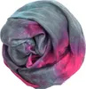 Baumwollschal – Allover-Muster – Tie-Dye – quadratischer Produktbild-Vorschau 3