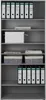 Schrank - Weiß - 80 x 185 x 40 cm - 6 Einlegeböden Produktbild-Vorschau 8