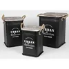 set de 3 tonneaux d'assise Tabouret métallique Couvercle Voir les images du produit 2
