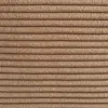 sweeek - Sessel mit Cordbezug und Hocker - Dunkelbeige Produktbild-Vorschau 2