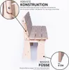 Mega Holz 3-Sitzer Gartenbank aus massiver Kiefer 118 cm Produktbild-Vorschau 3