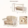 Zonovi Kinderschreibtisch 3-in-1 – Kindertisch mit Stühlen Produktbild-Vorschau 8