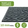 Fußmatte - Für Innen und Außen - 45x75 cm - Grau - Gummi - Produktbild-Vorschau 4
