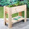 HI Hochbeet 92×41×80 cm Kiefernholz Produktbild-Vorschau 2