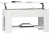 vidaXL Table basse blanche 101x49x52 cm Bois composite Voir les images du produit 6